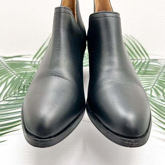 Nisolo Mia Everyday Black Leather Water Resistant Heeled Ankle Bootie 7.5 NWOB - Picture 4 of 12